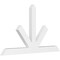 Ekena Millwork Saratoga Architectural Grade PVC Gable Bracket, 84"W x 49"H x 4"D x 6"F, 14/12 Pitch GBP084X49X0406SAR00 - alternate 1